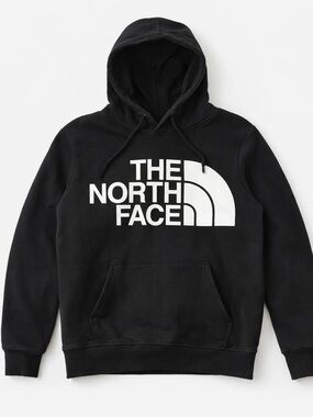The North Face Big Logo Hoodie Black Pullover Small Streetwear Athleisure